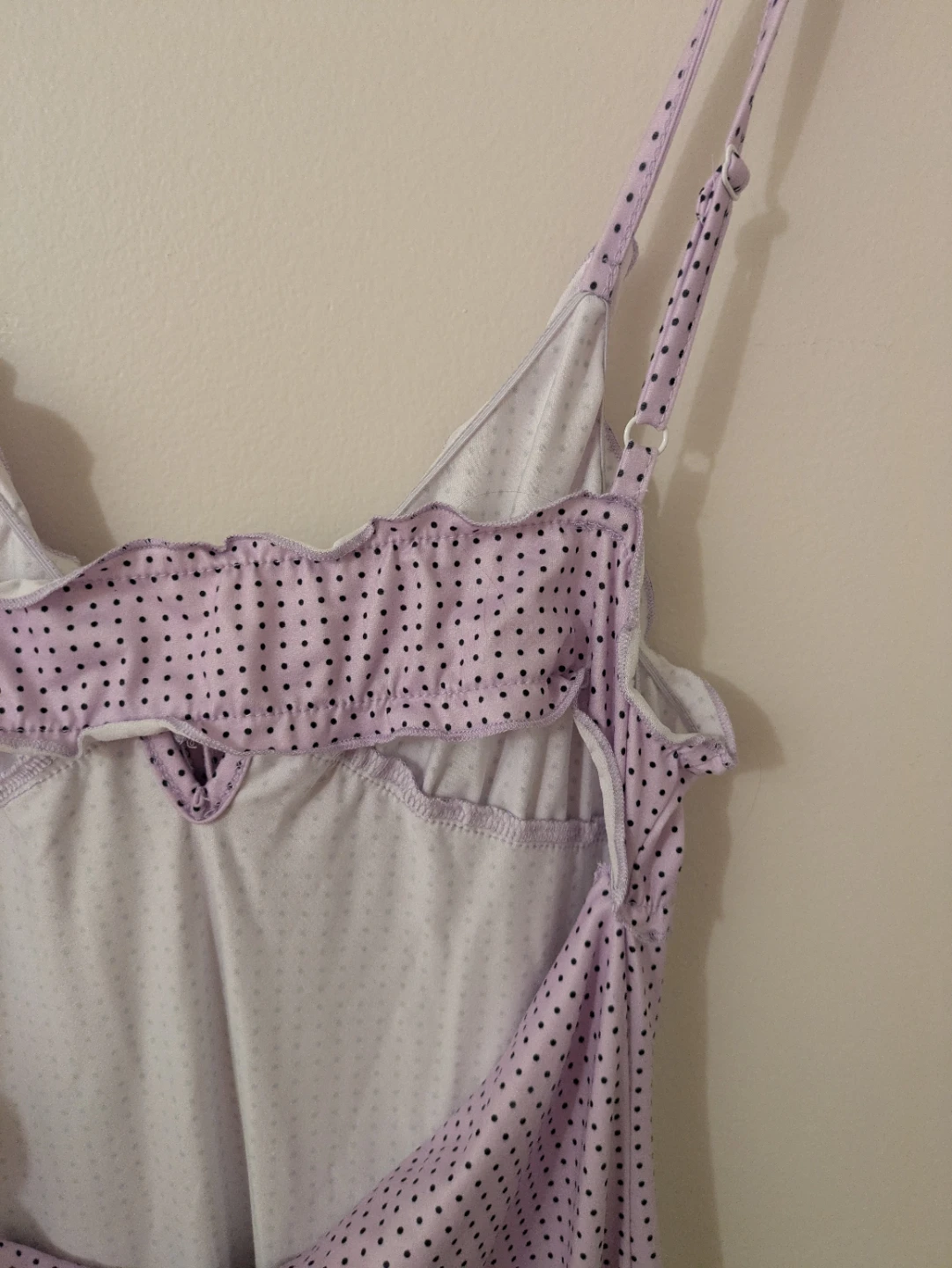 Lilac polka dot maxi dress - photo 3