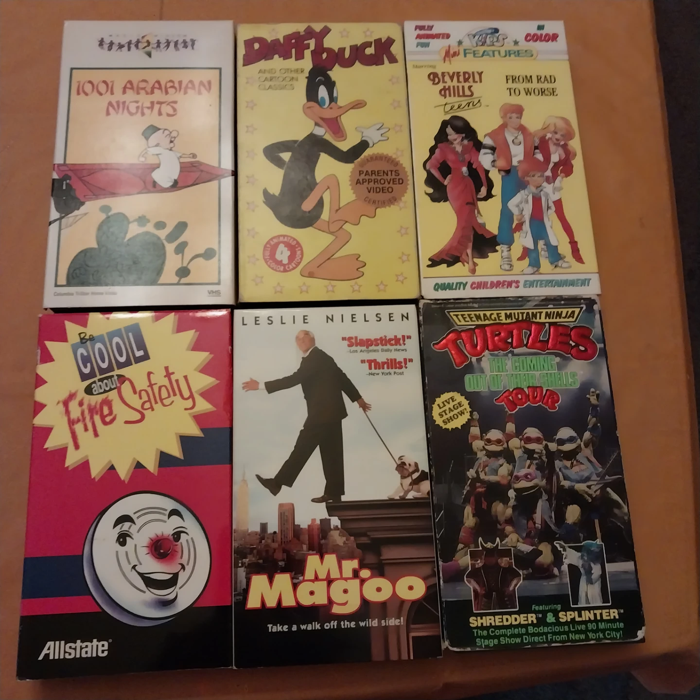 Lot of 6 Assorted Classic VHS Tapes