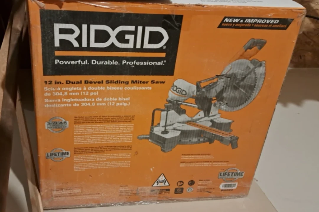 Ridgid 12-inch Sliding Compound Miter Saw with Stand - photo 5