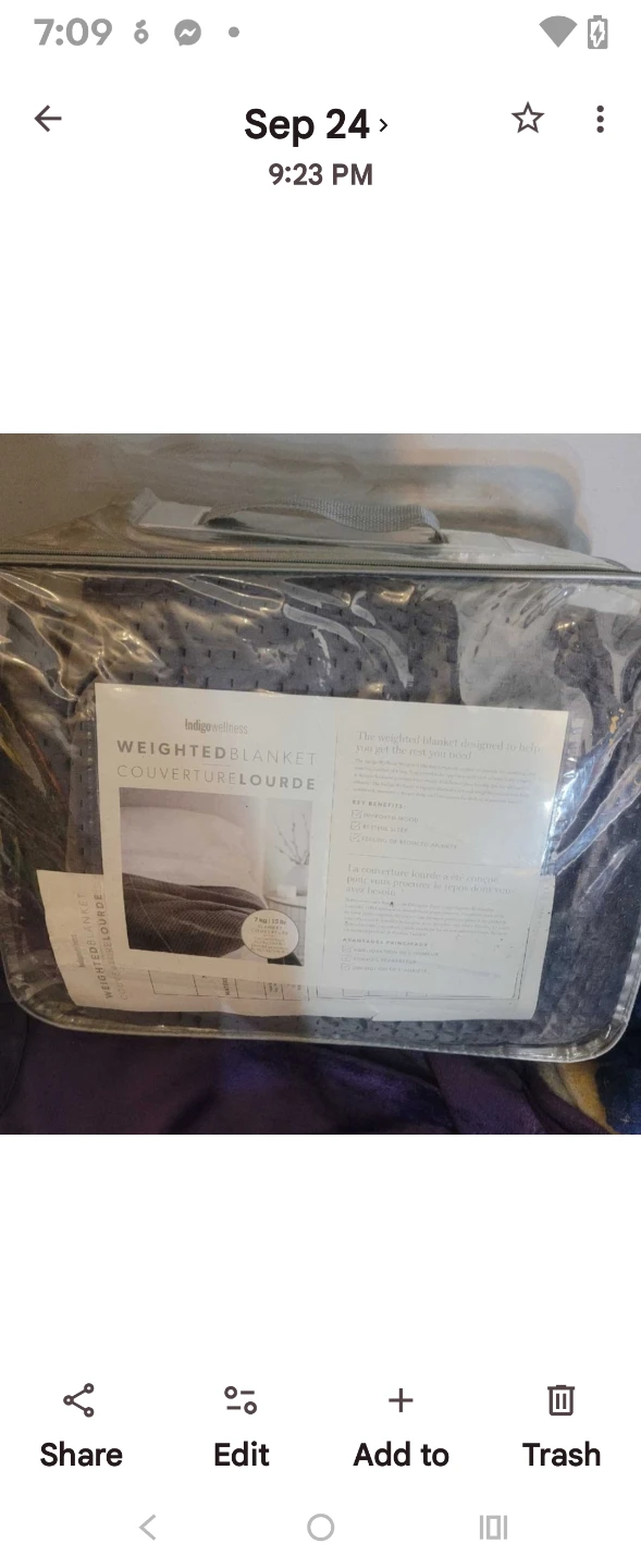 Indigo Wellness Weighted Blanket - photo 2