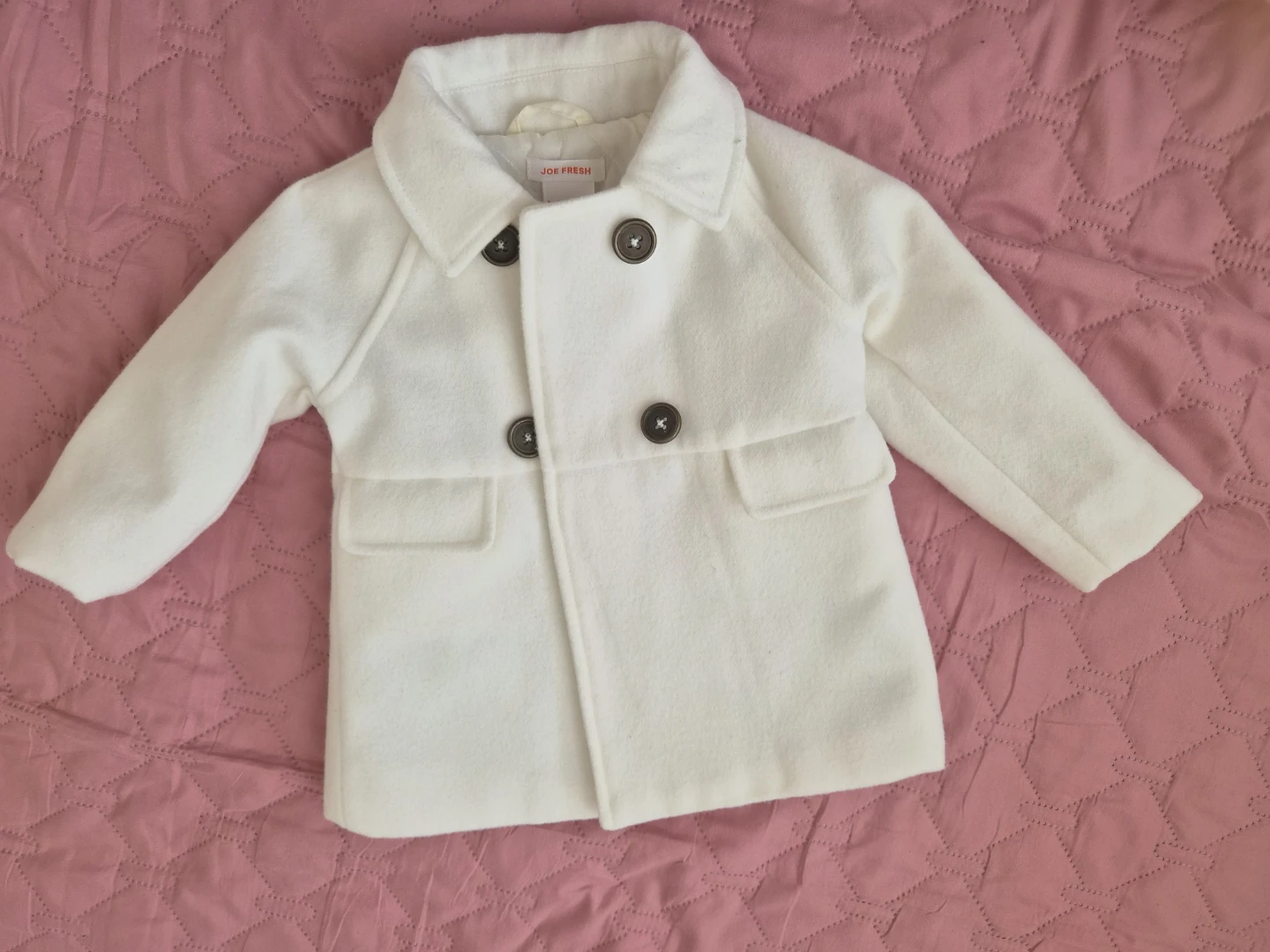 Joe Fresh White Baby Coat 6-12M