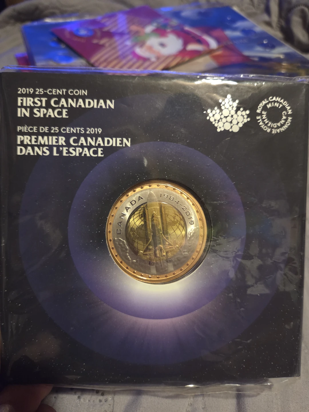 2019 First Canadian in Space 25-Cent Coin