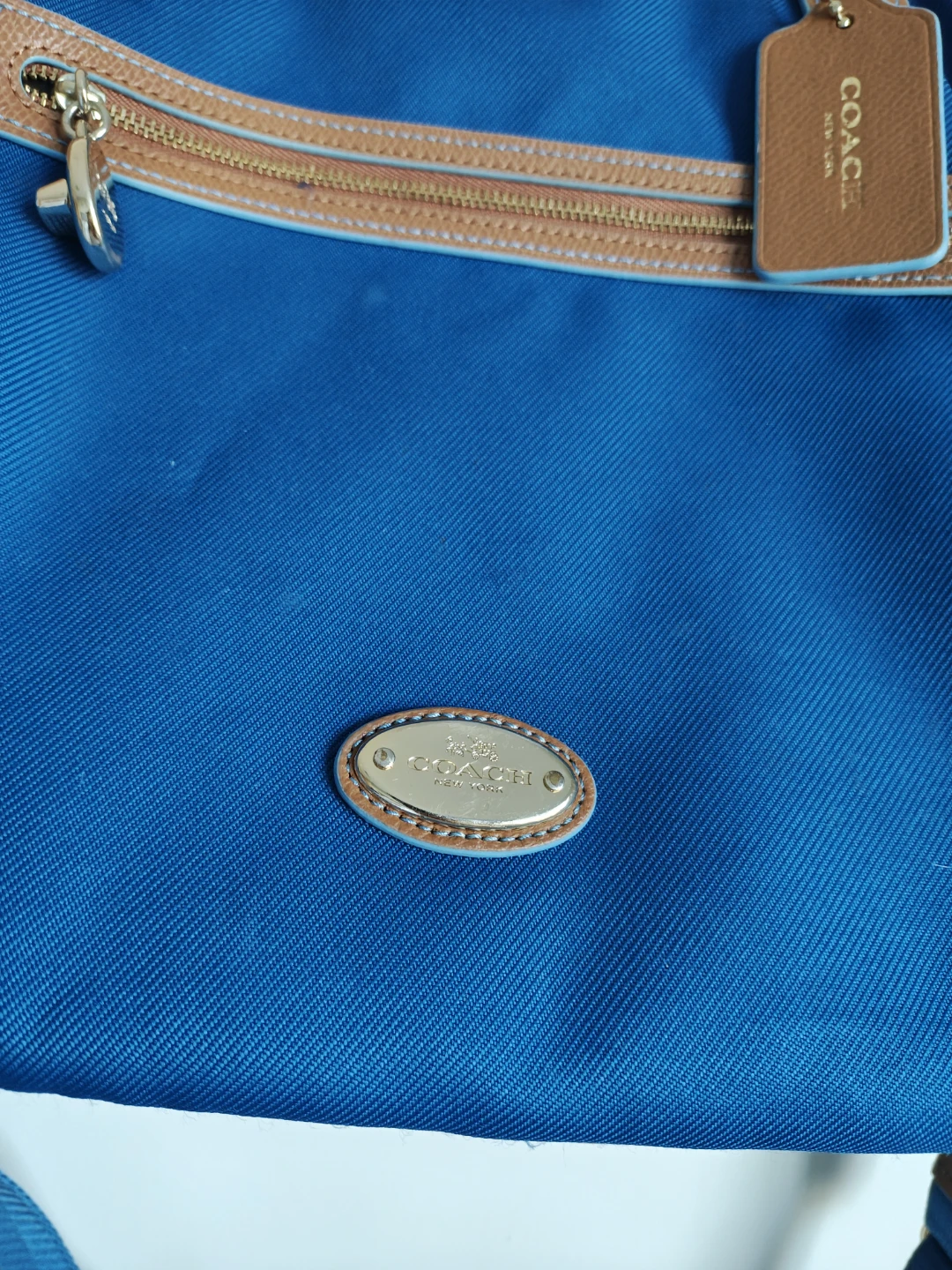 Coach Blue Nylon Crossbody Bag - photo 2