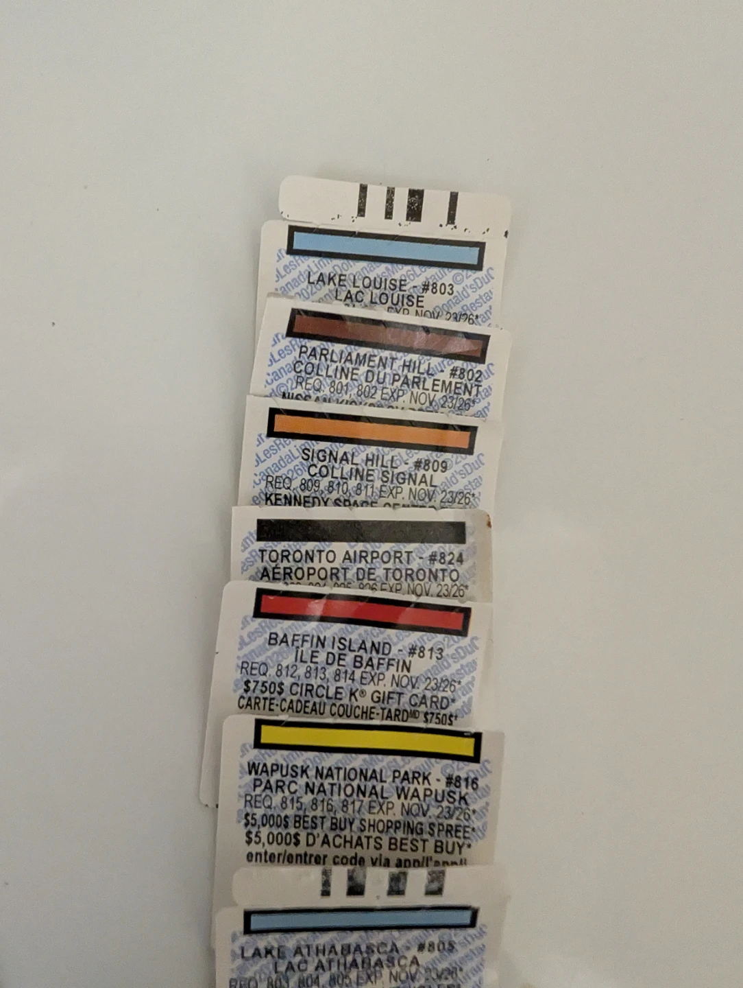 McDonalds Monopoly Game Pieces for TRADE