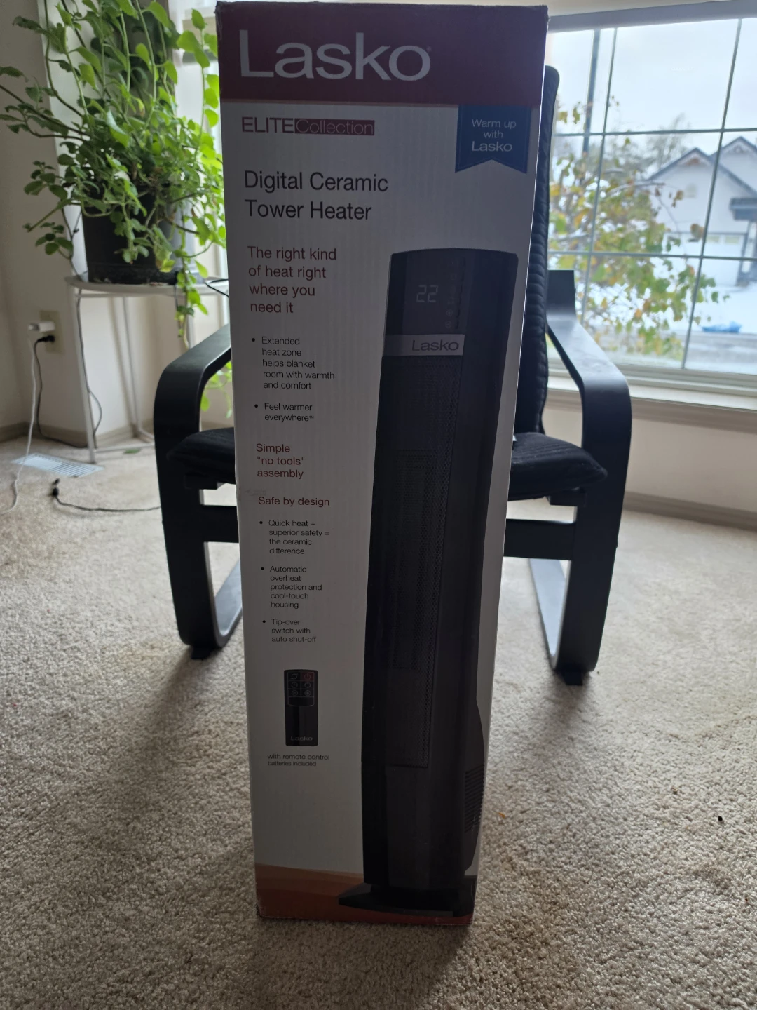Lasko Elite Collection Digital Ceramic Tower Heater