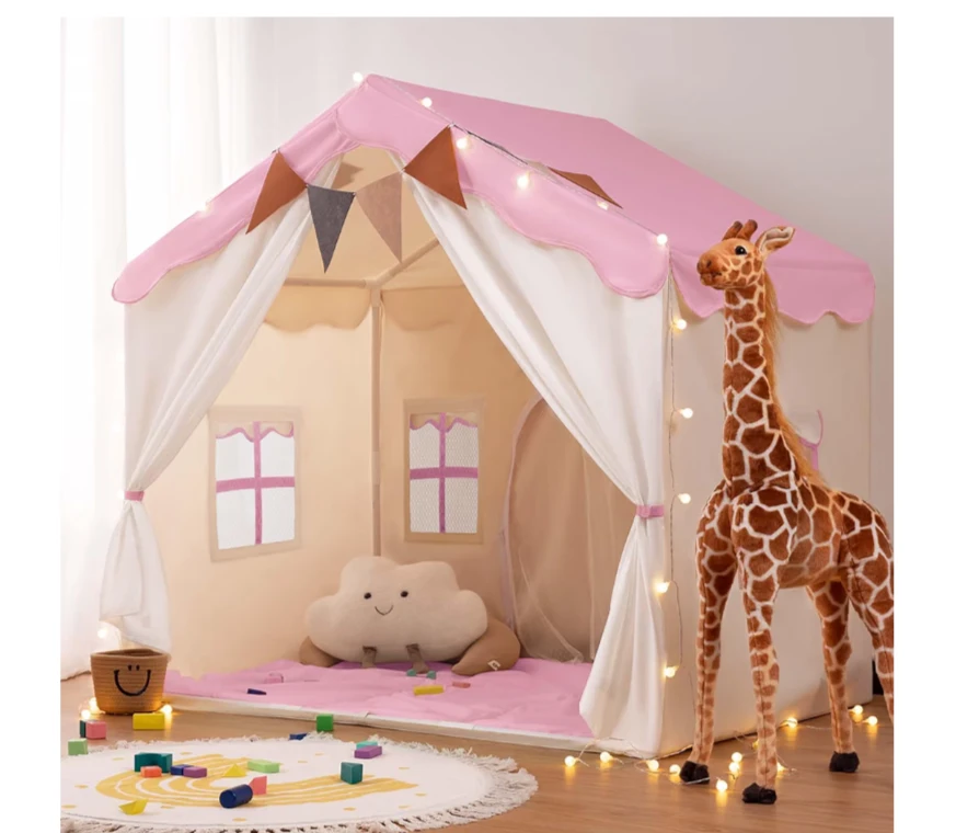 Pink Kids Play Tent