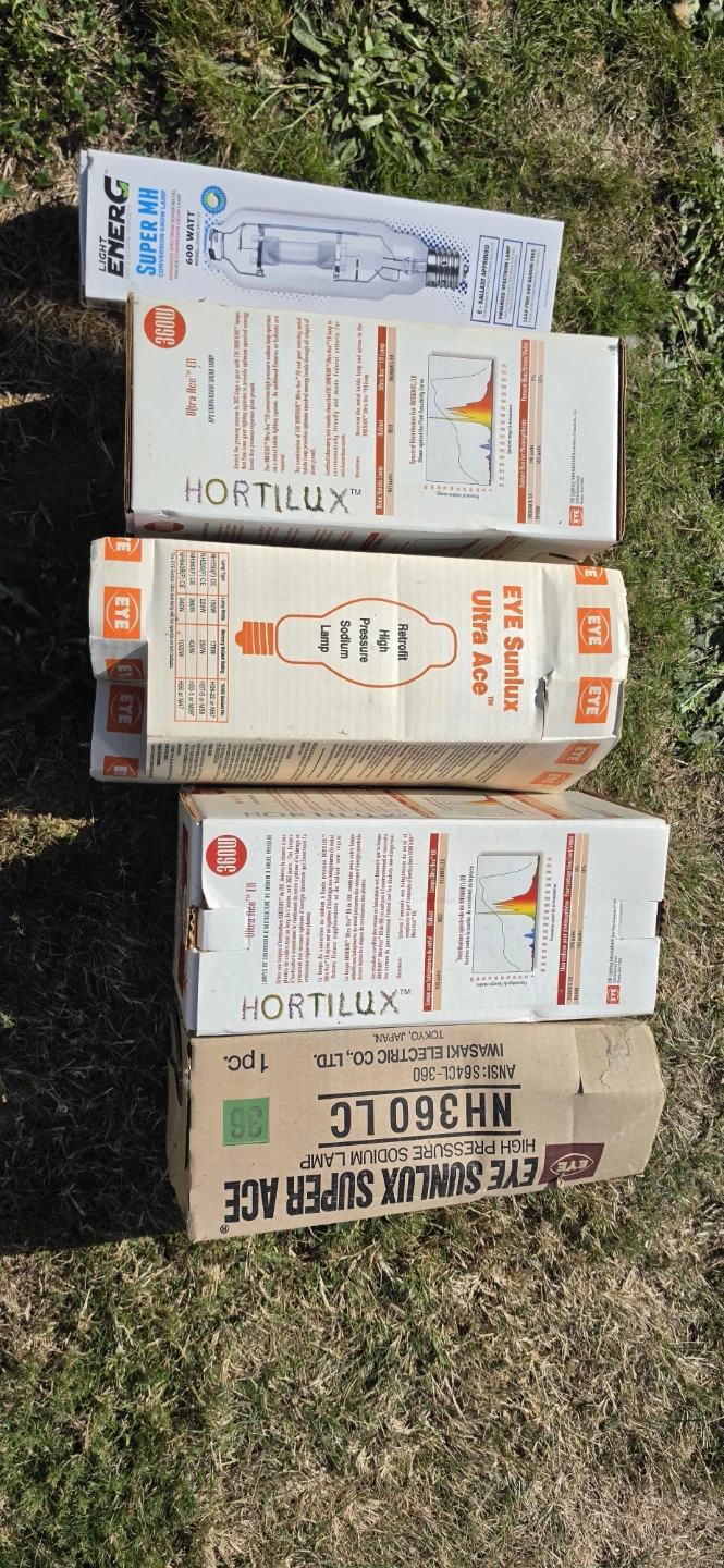 Grow lights. Ballast with light fixture and bulbs.