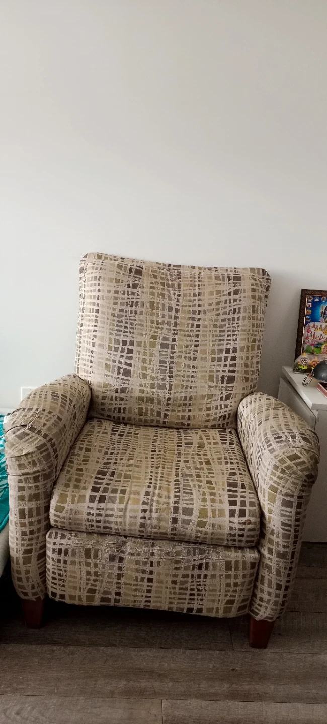 Patterned Fabric Armchair
