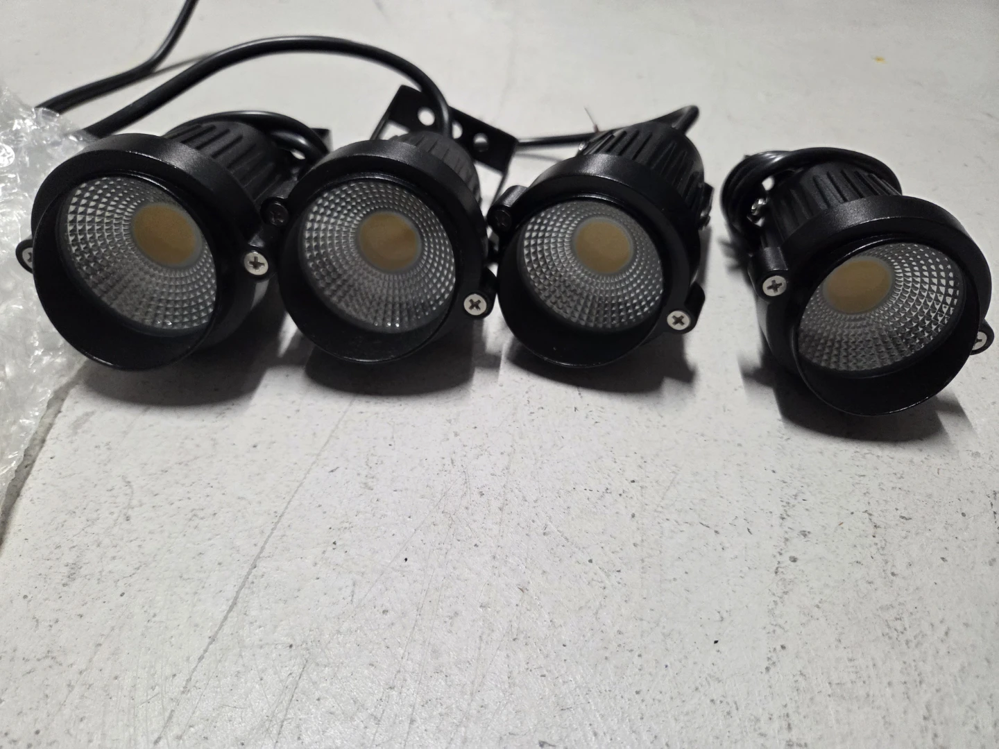 Set of 4 Black LED Spotlights - photo 2