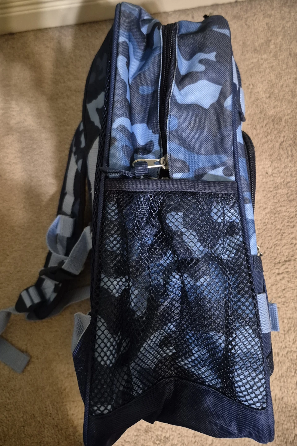 Jumpboing Kids Blue Camo Backpack - photo 2