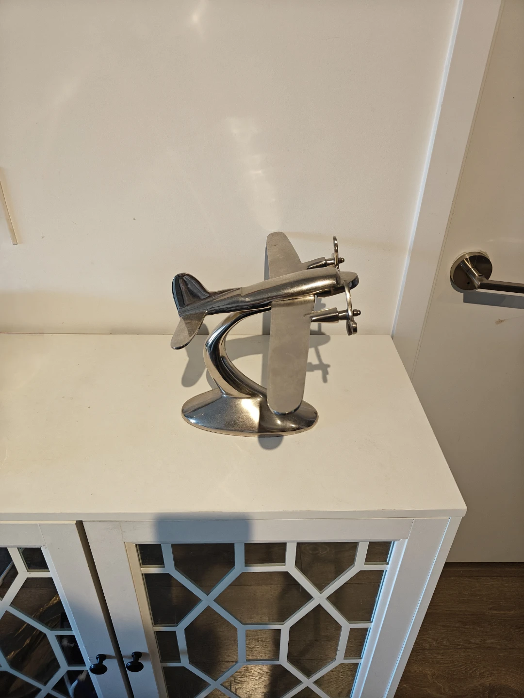 Vintage Style Metal Airplane Model - photo 2