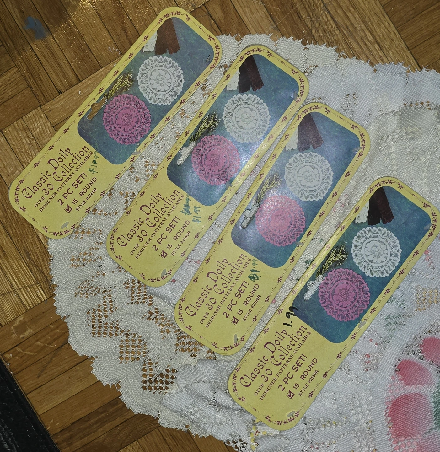 $10 for all Embroidered Table Linens Set