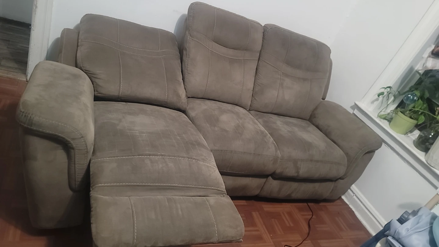 Brown Power Reclining Sofa - photo 2