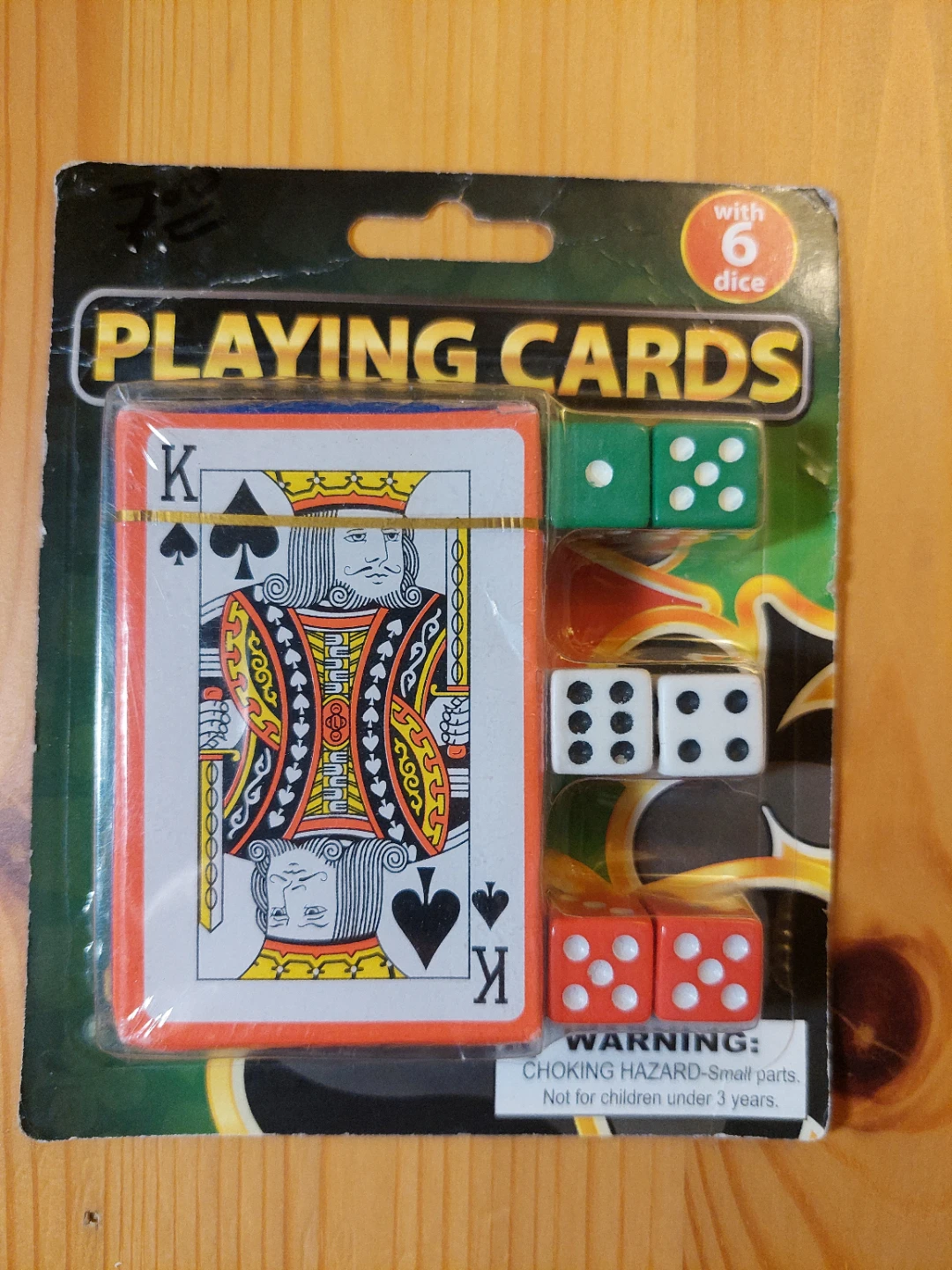 Sealed Playing Cards & 6 Dice Set