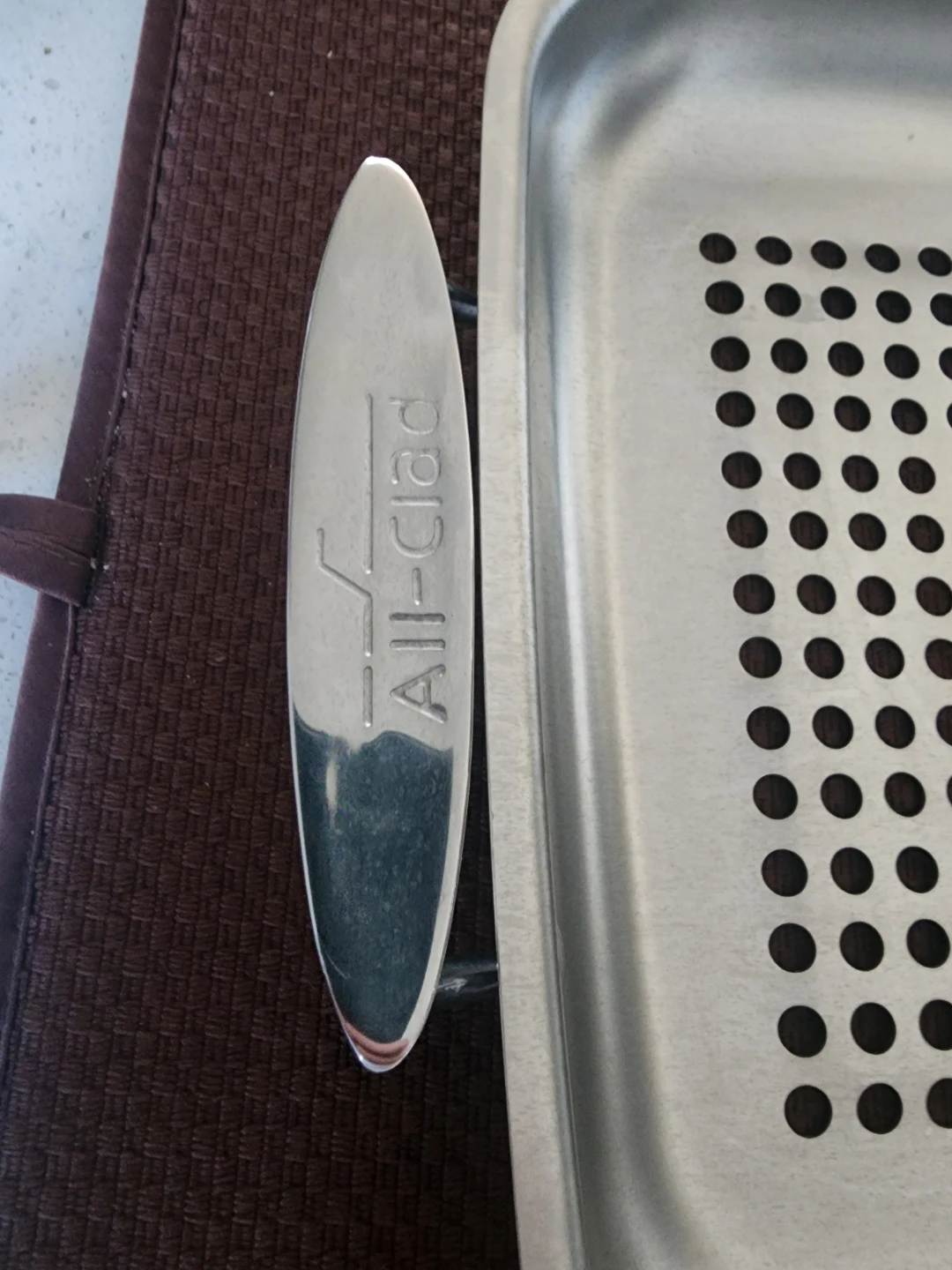 All Clad Perforated Stainless Steel Roaster - photo 3