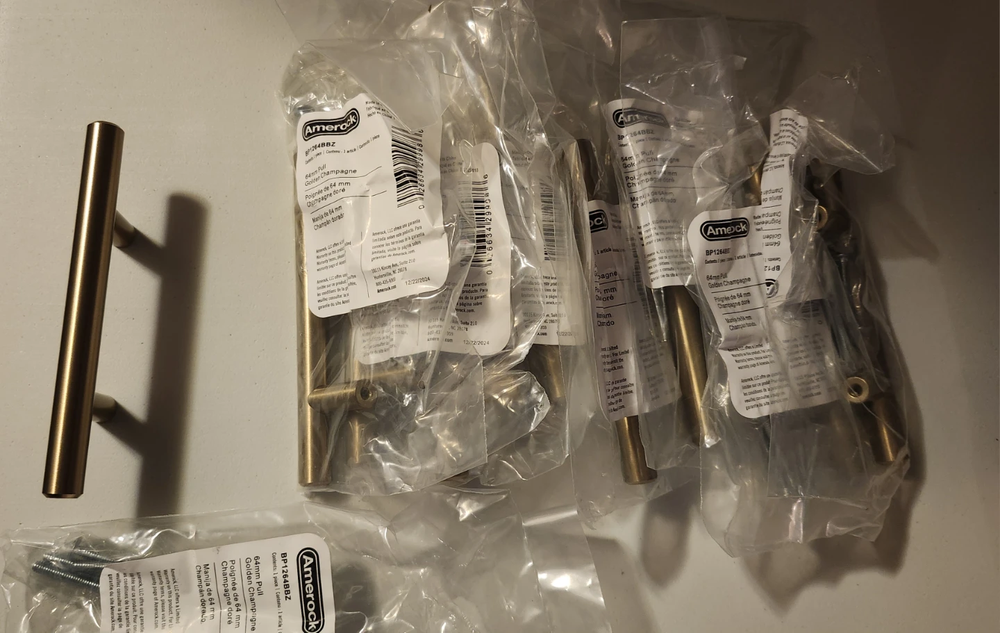 Amerock Cabinet Pulls Golden Champagne 64mm - photo 5