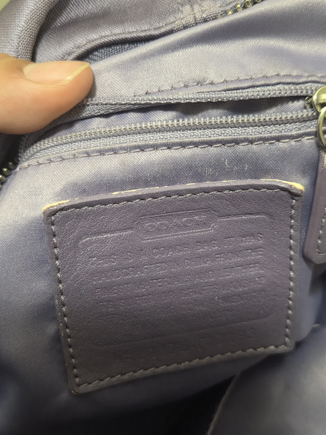 Coach Signature Purple Hobo Bag - photo 4