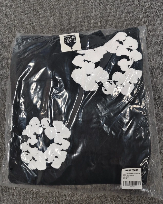 Denim Tears Cotton Wreath Hoodie Black - photo 3