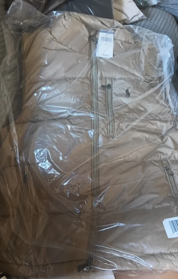 Ralph Lauren Puffer Vest Tan