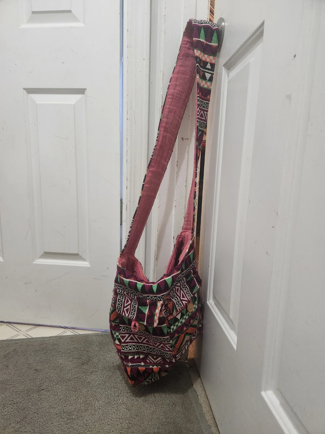 Woven Pattern Crossbody Bag