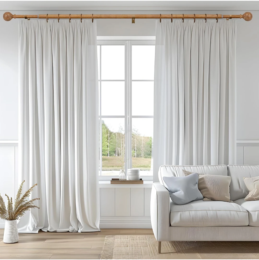 Adjustable Heavy Duty Curtain Rod Set - photo 4