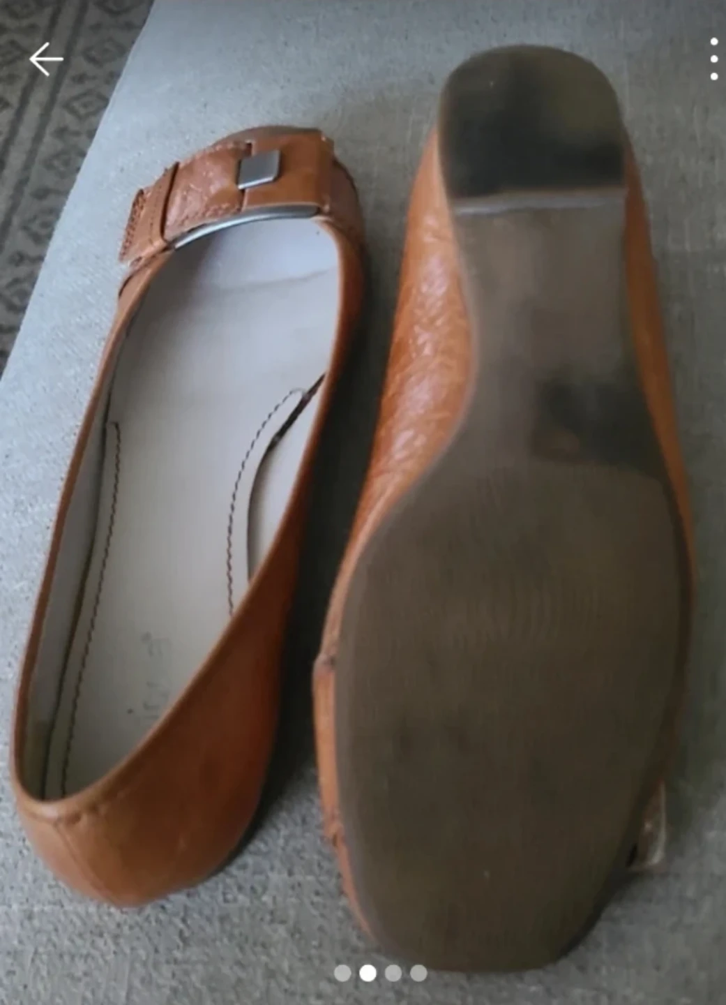 Nicole Tan Leather Ballet Flats - photo 2