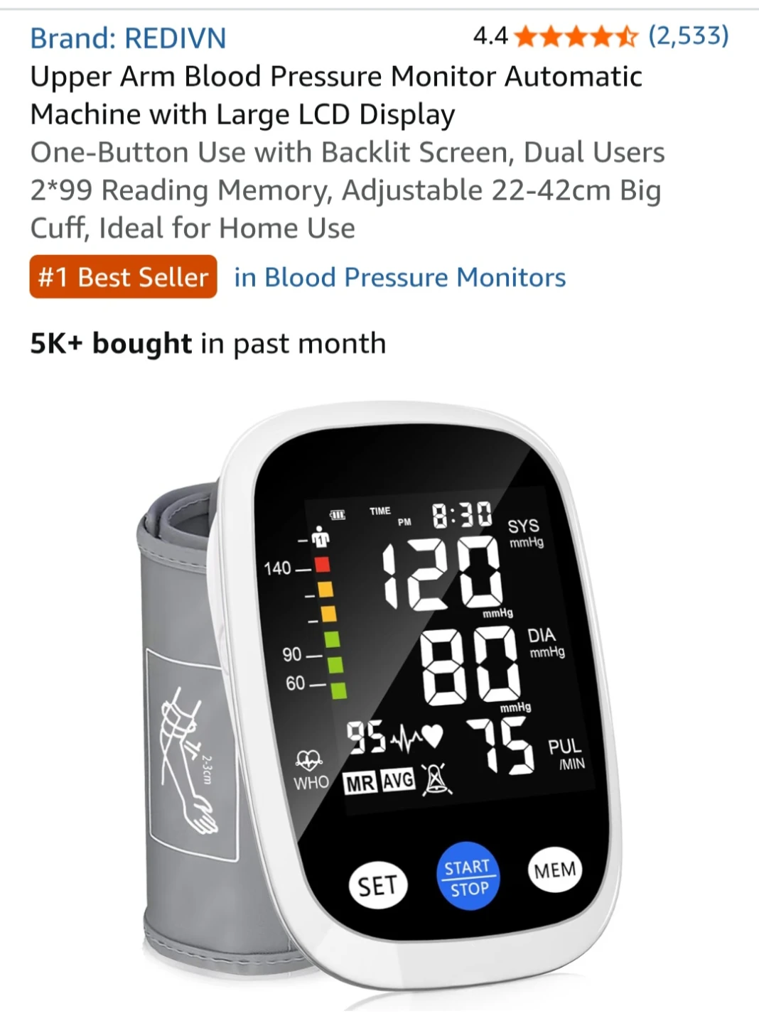 Blood Pressure Monitor - photo 3