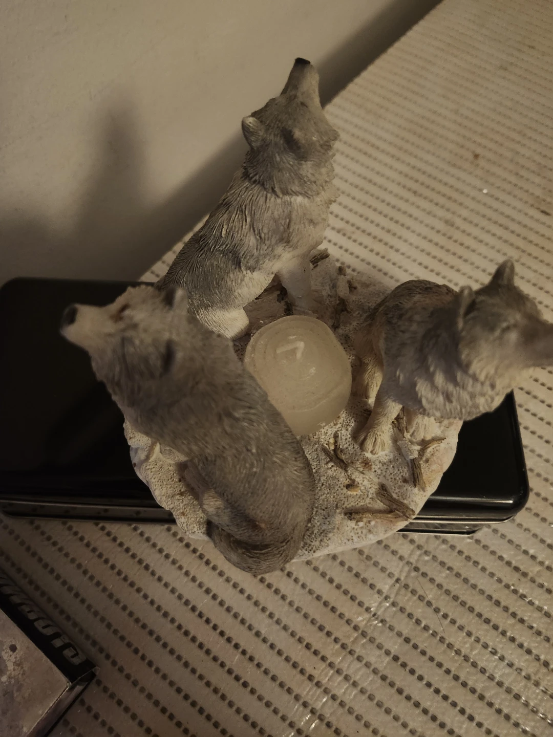 Wolf Trio Candle Holder