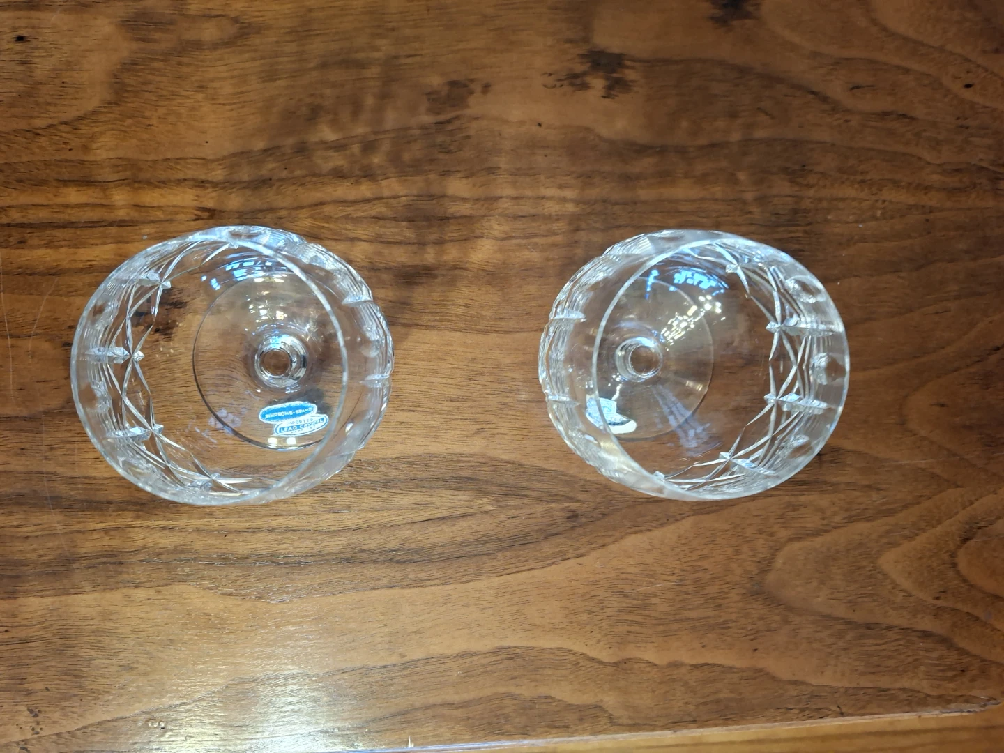 Simpsons-Sears lead crystal glasses - photo 2