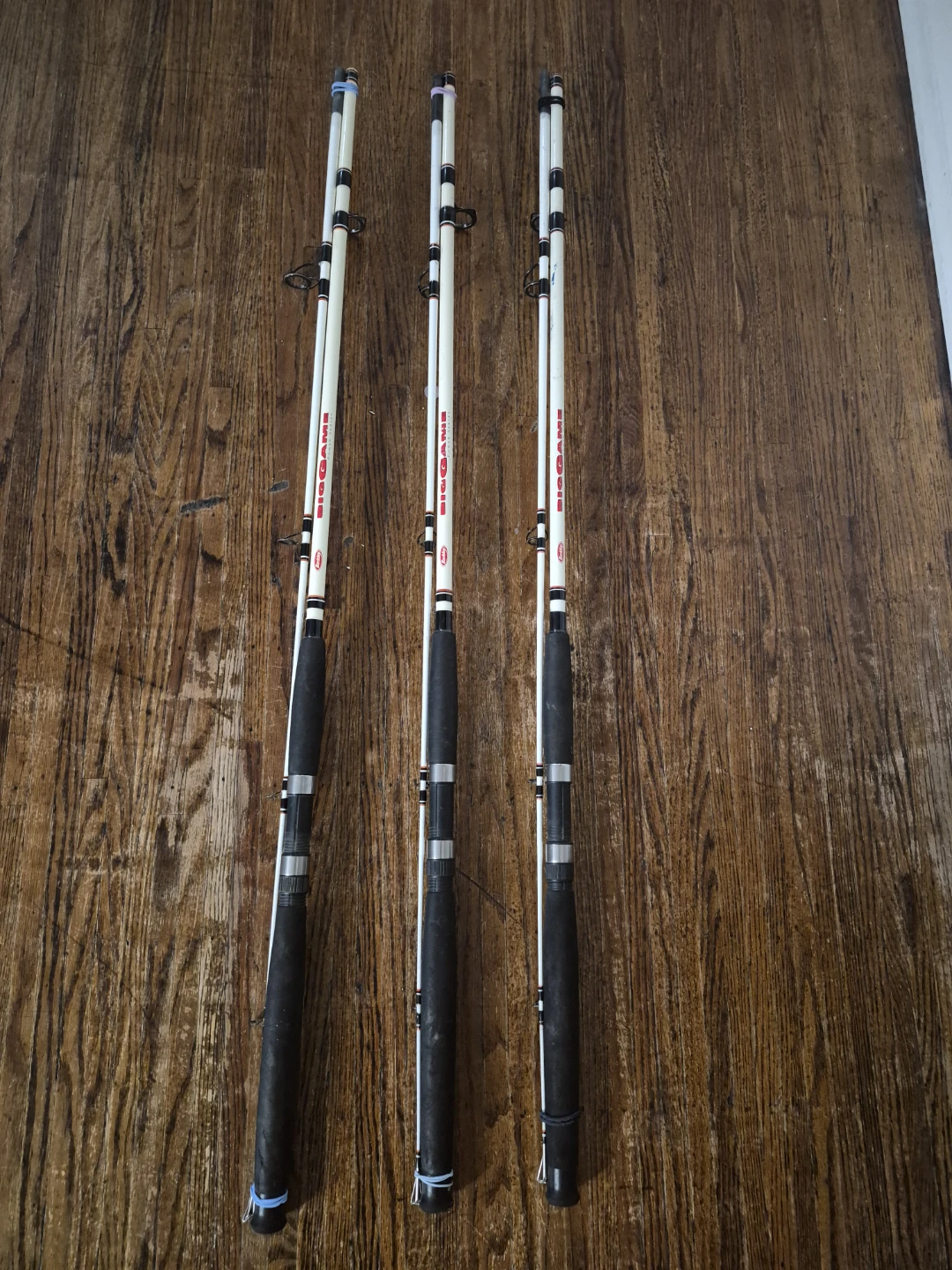 Three Berkley Big Game Fishing Rods