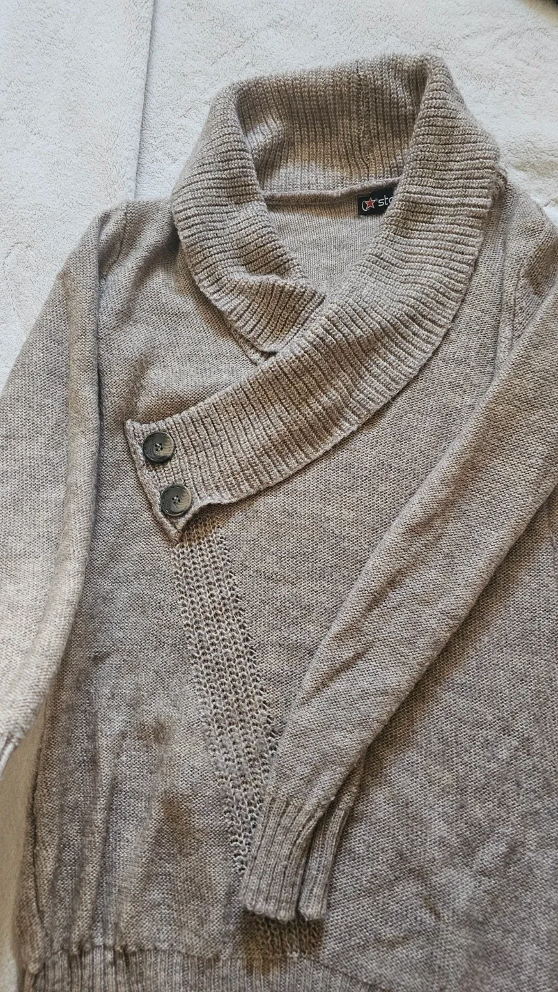 Star Shawl Collar Knit Sweater - photo 3