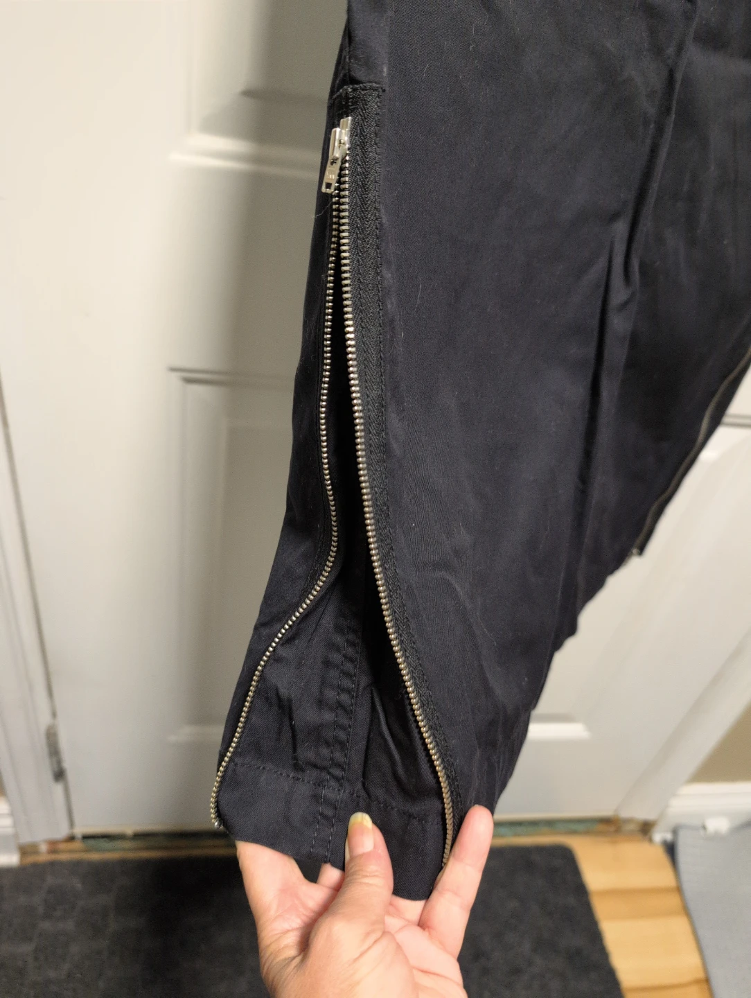 Black Zipper Detail Pencil Skirt - photo 4