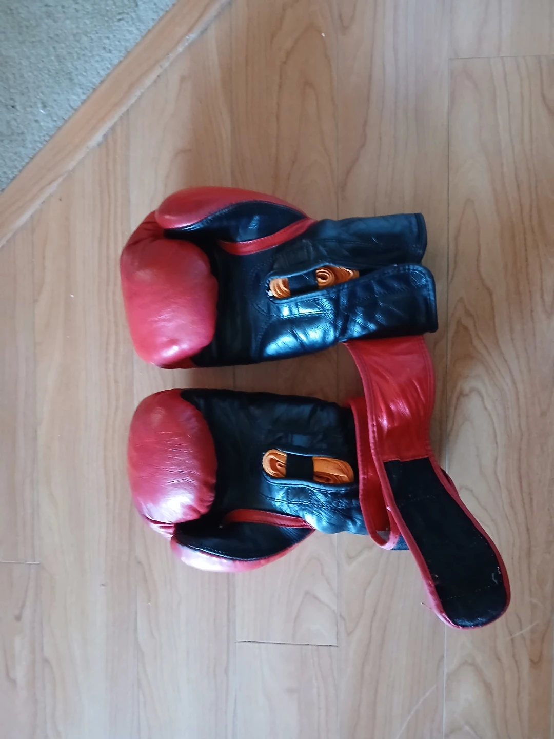 12oz Red and Black Boxing Gloves