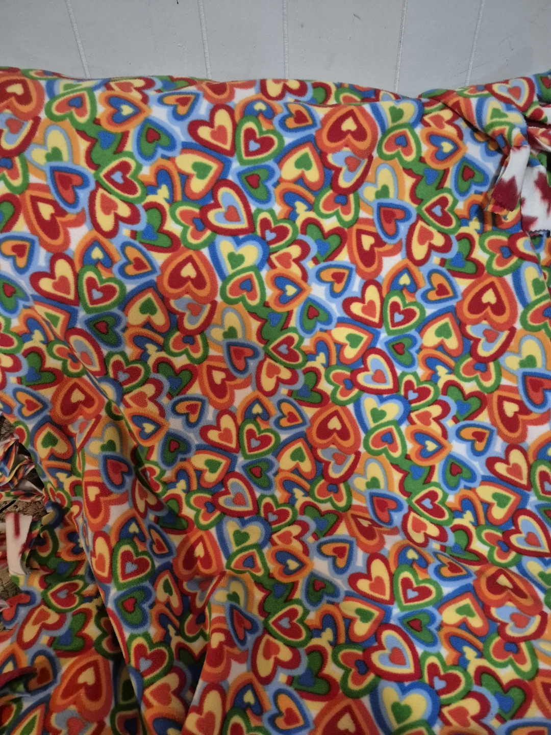 Double-Sided Fleece Tie Blanket, brand new - photo 3