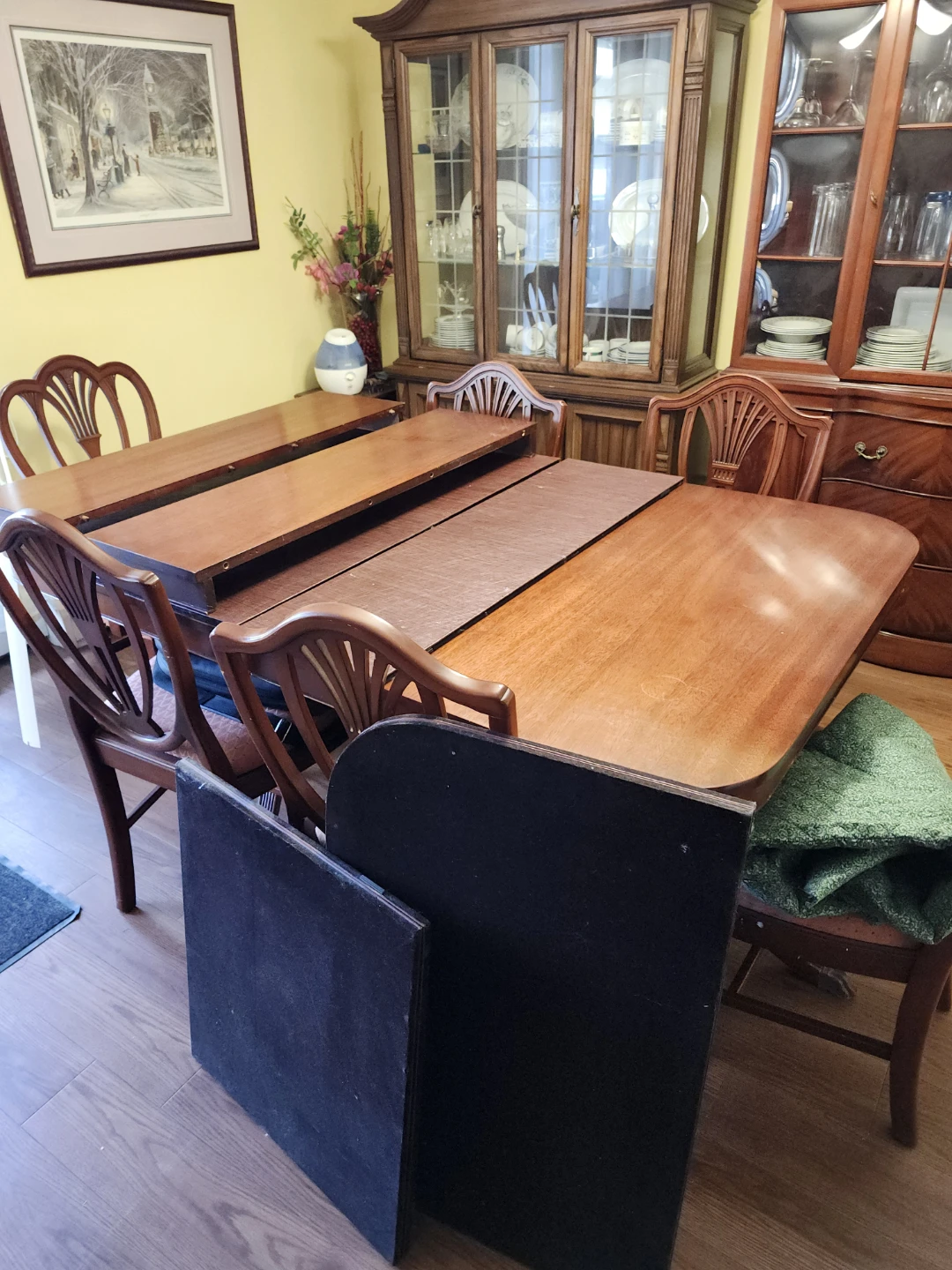 Dining room set with buffet