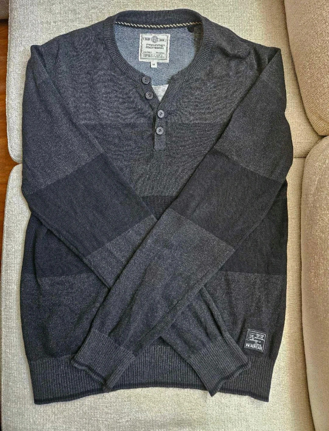 Brand New Men's Dark Grey Sweater