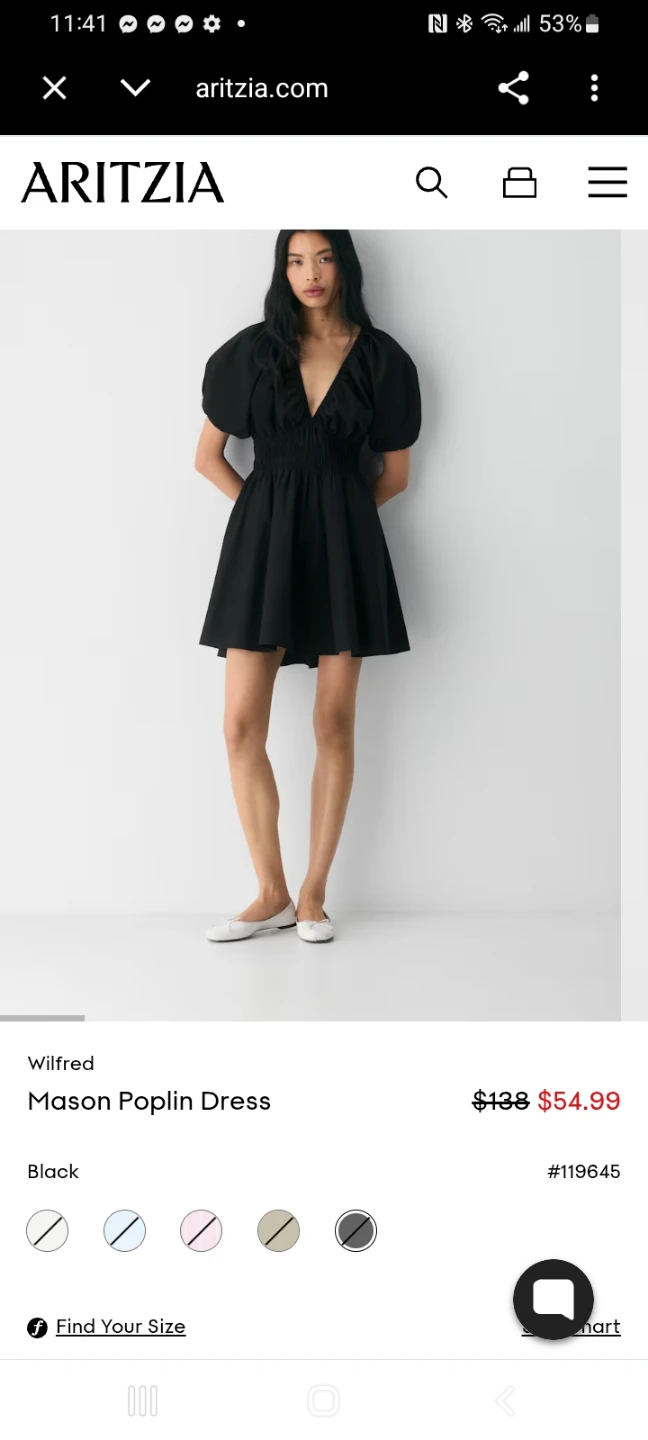Wilfred Poplin dress small - photo 2