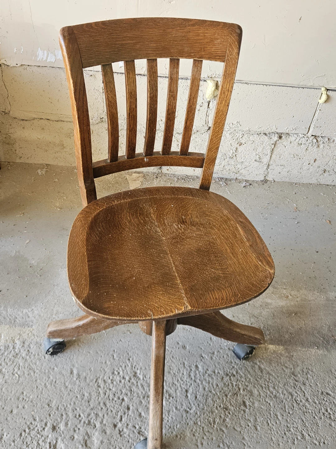 Vintage Krug Oak Office Chair