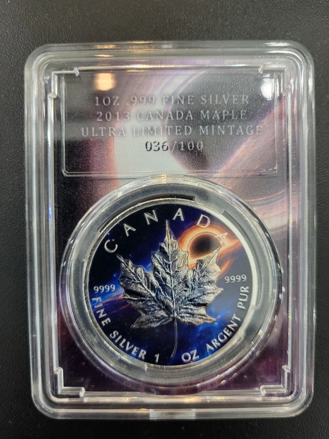 2013 1oz Interstellar Canada Maple Silver Coin