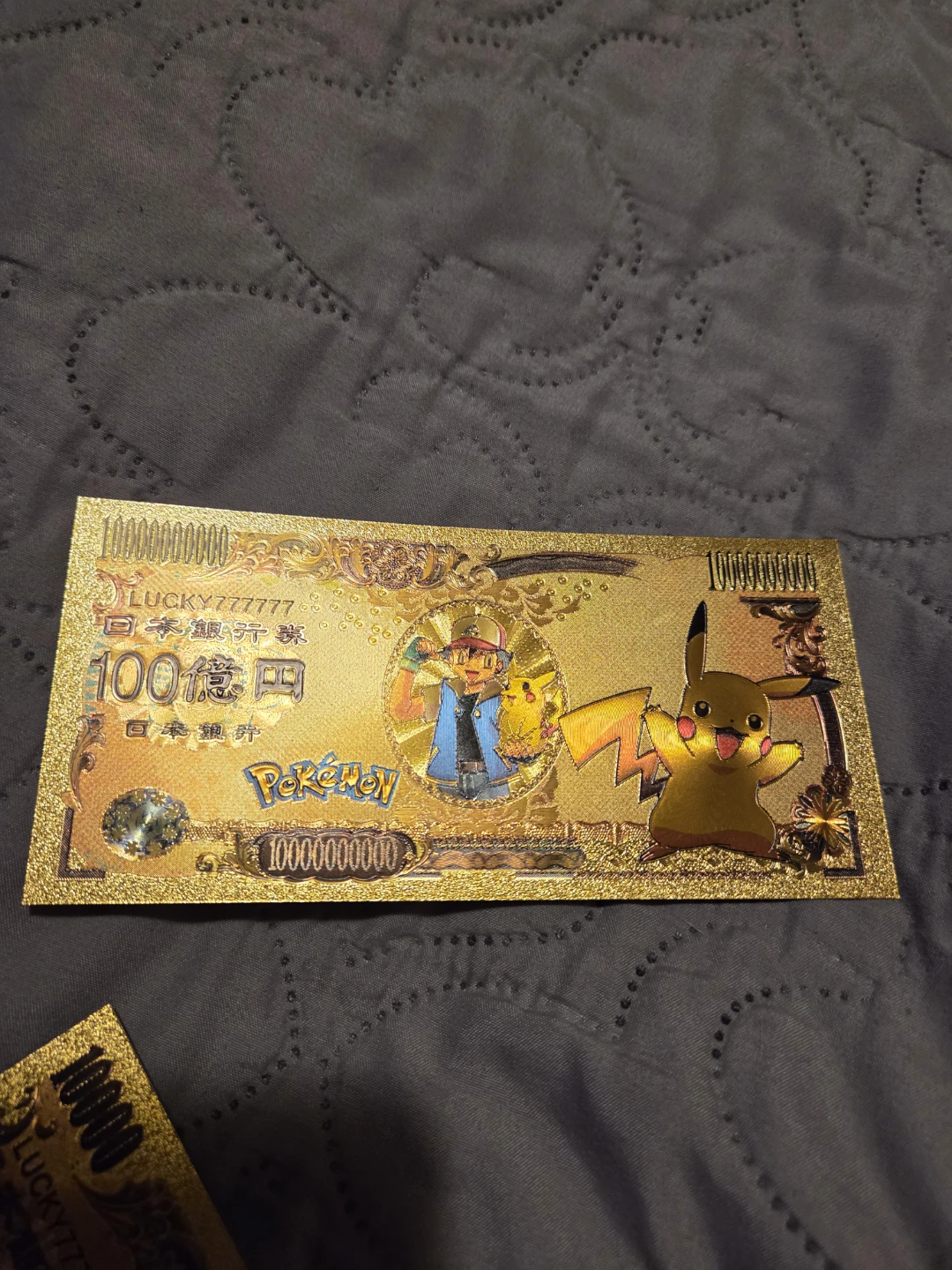 Set of 5 Gold-plated Pokémon Notes - photo 4
