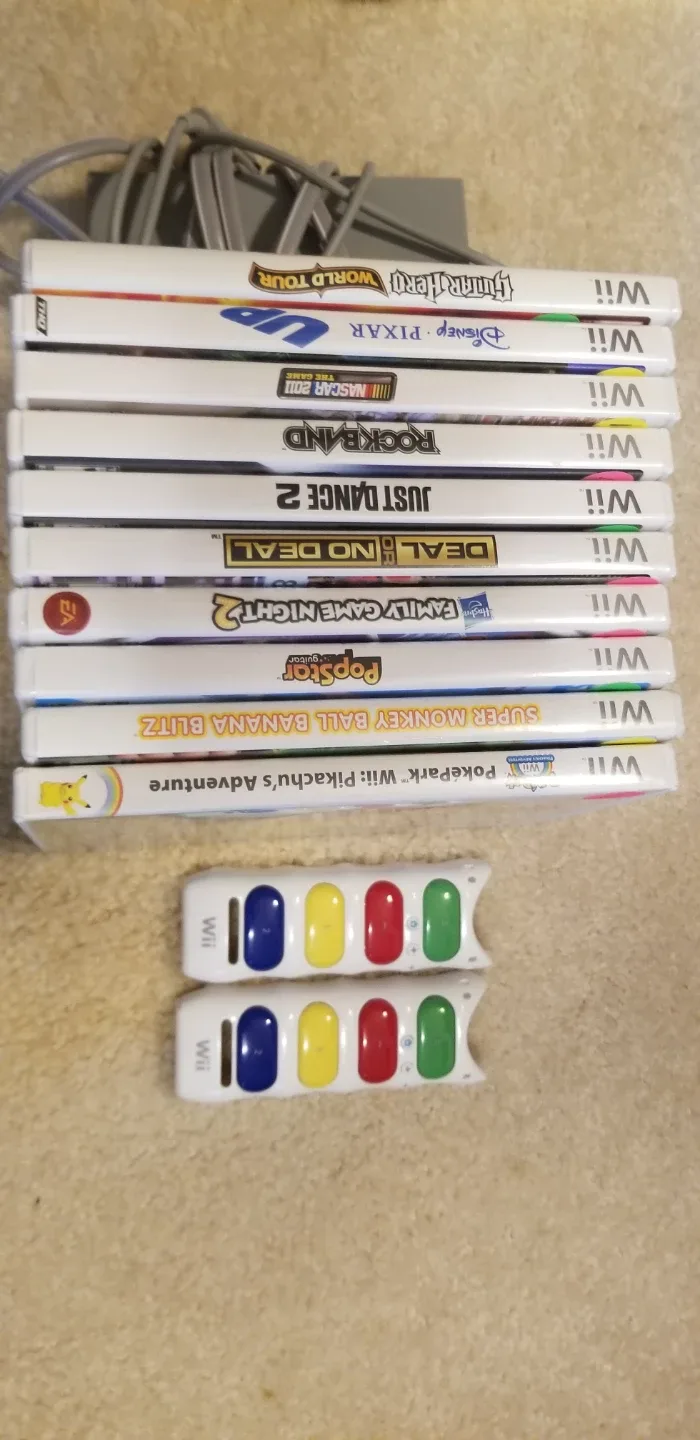Nintendo Wii Console Bundle with 9 Games - photo 2