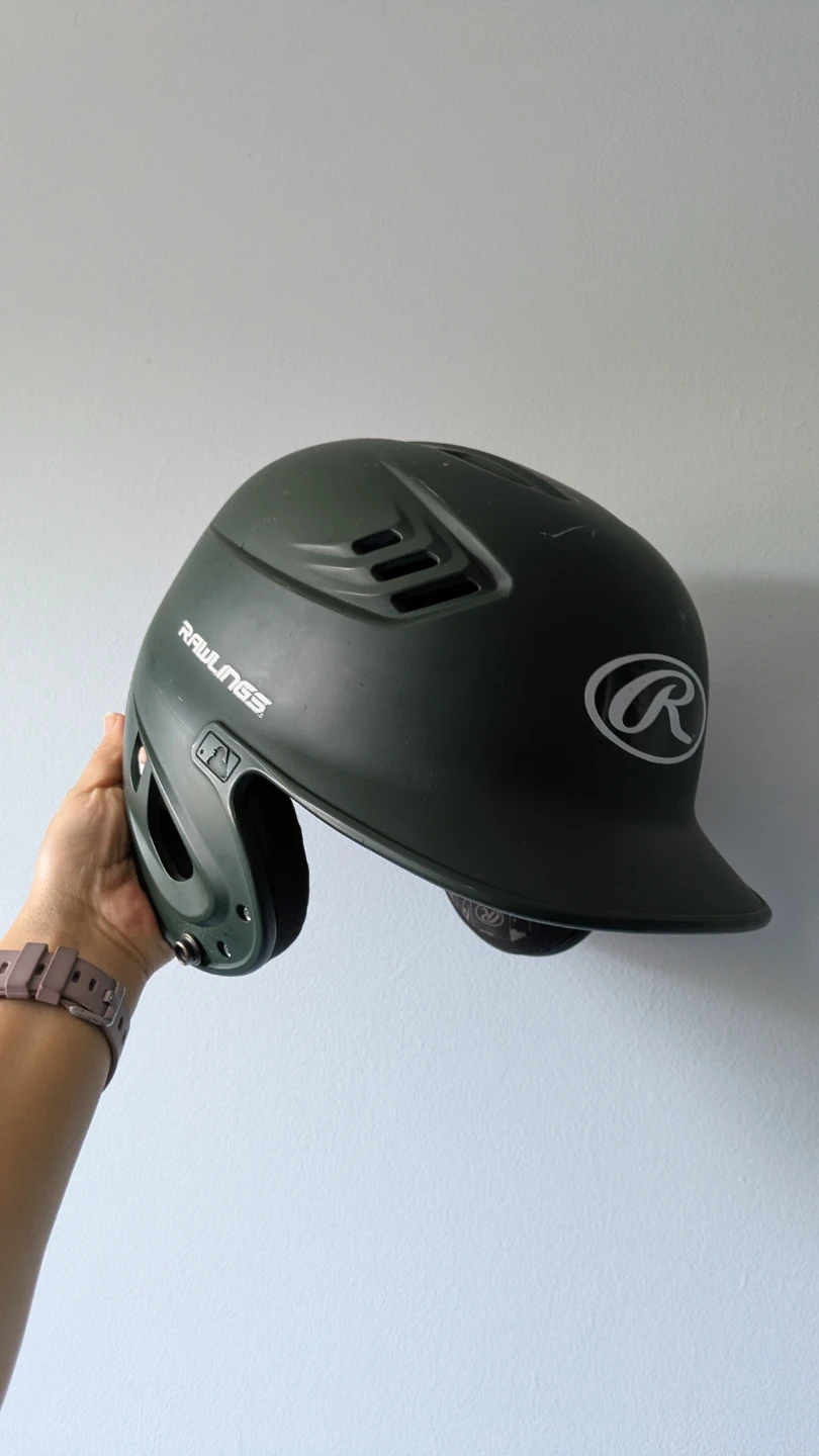 Rawlings Baseball Batting Helmet Olive Green