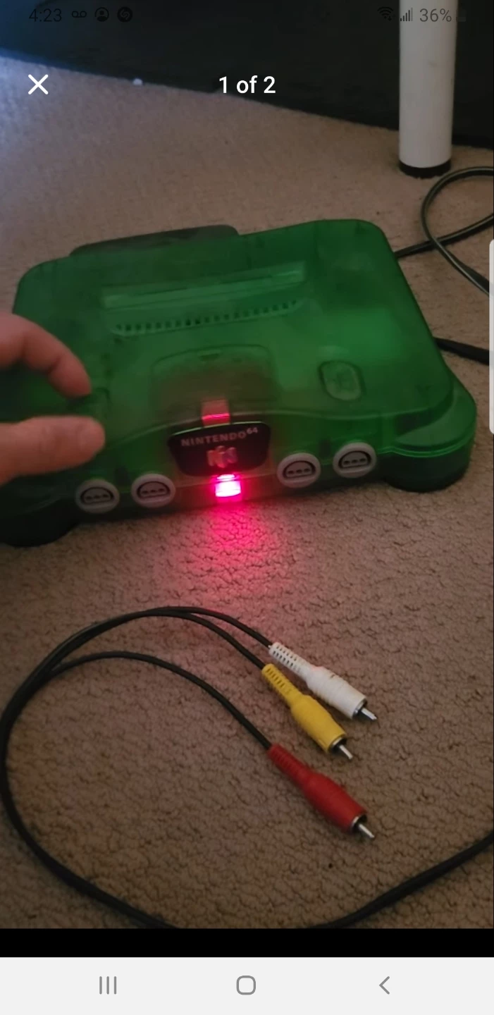 N64 Jungle Green Console