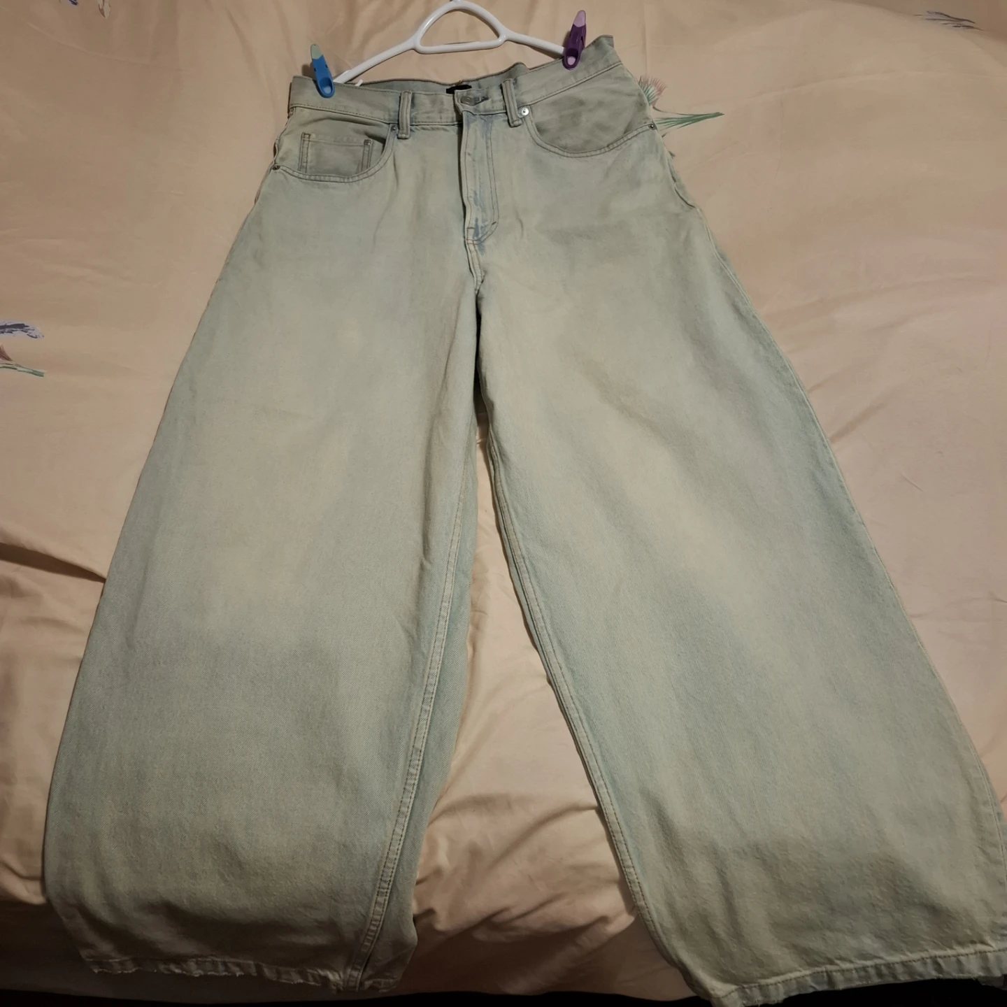 H&M Super Baggy Fit Jeans Light Wash 32/32