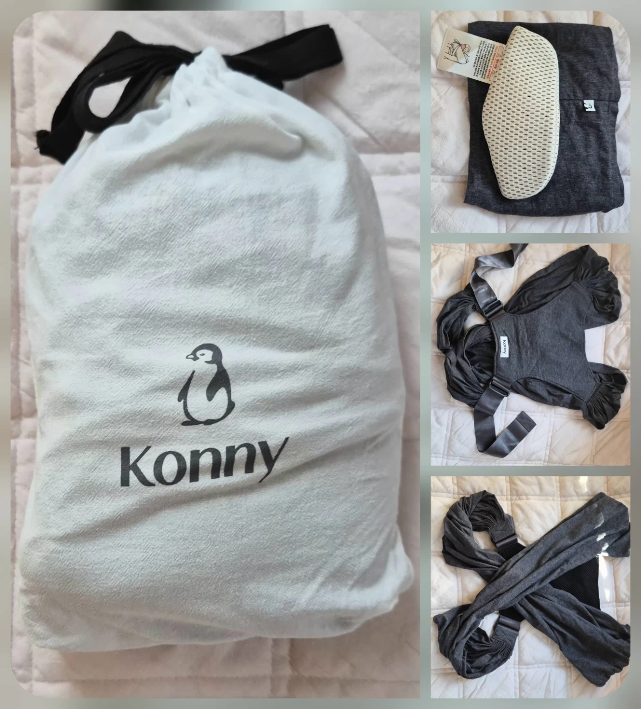 Konny Baby Carrier - Charcoal