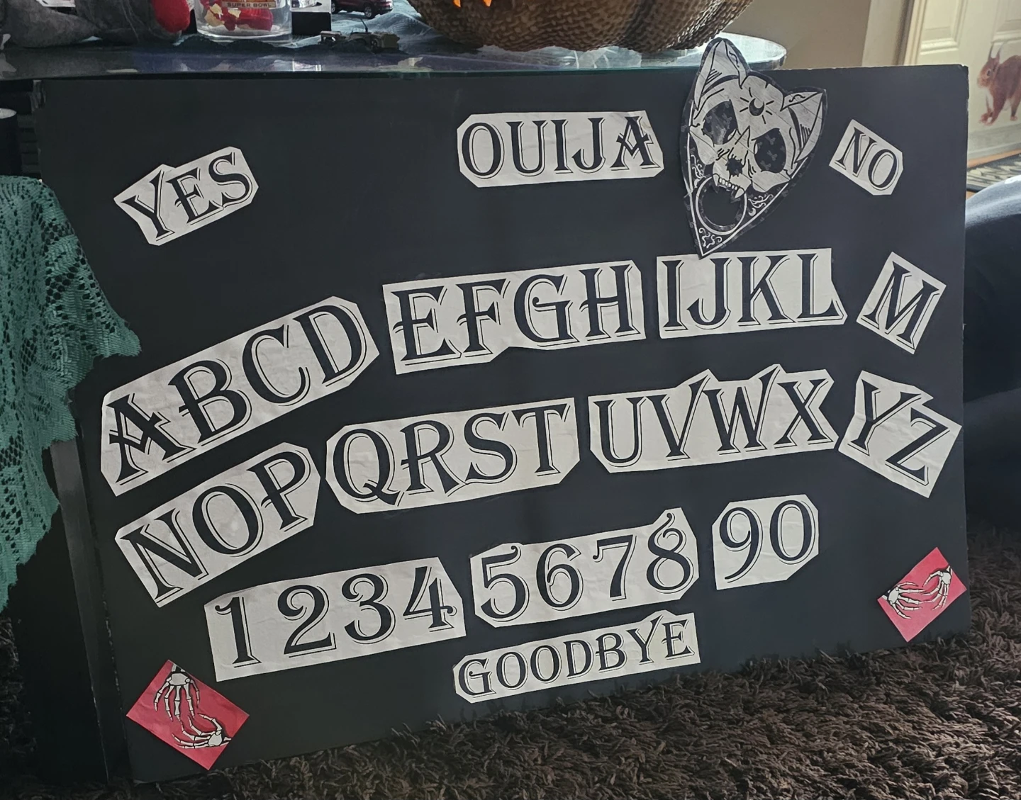 DIY Ouija Board Decoration