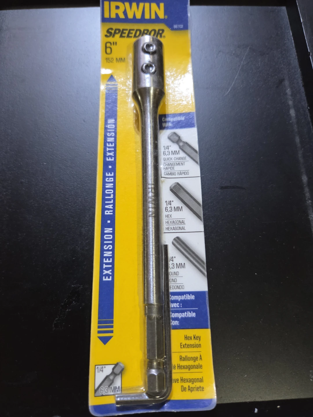Irwin Speedbor 6" Hex Key Extension 88702