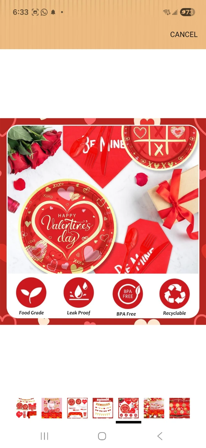 Valentine's Day Party Supplies Set - photo 4