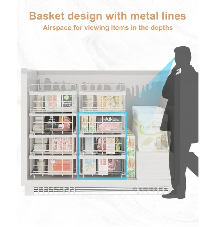 Adjustable Metal Freezer Storage Basket - photo 2