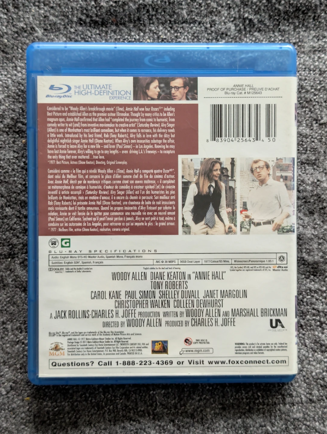 Annie Hall Blu-ray (Woody Allen Classic) - photo 2